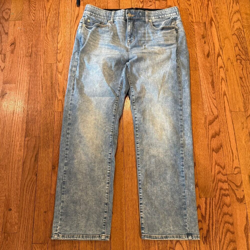 Torrid Bombshell Straight Jeans Womens 16R Premium Stretch Light Wash